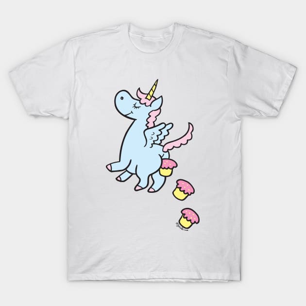 Unicorn Farts - JoKoBo T-Shirt by JoKoBo